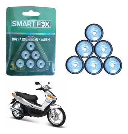 Jogo de Contrapesos Roletes da Embreagem Smartfox Yamaha Neo 115 2005 em diante 6 Peças