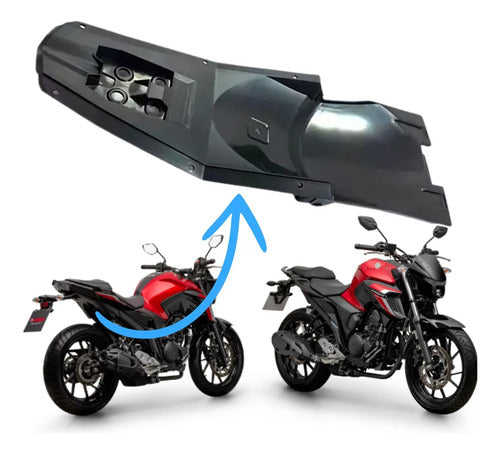 Paralama Traseiro Yamaha Fazer 250 Preto