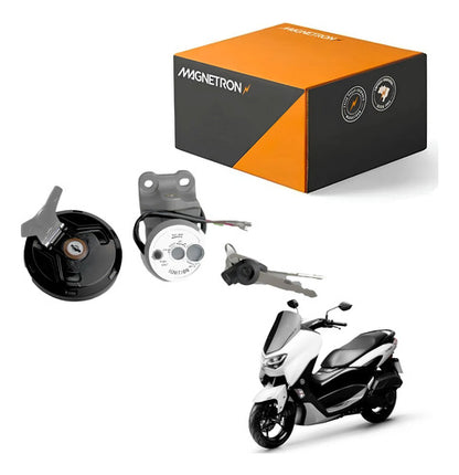 Conjunto de Travas com Chave de Ignição Magnetron Yamaha Nmax 160 2017 a 2020