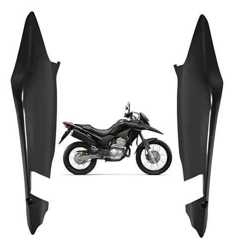 Par de Rabetas Laterais Paramotos Honda Xre 300 2016 a 2018 Cinza Fosco