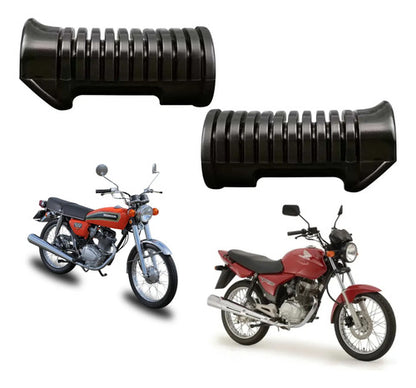 Par de Borrachas da Pedaleira Dianteira Smartfox Honda Cg 125 150 Titan Fan
