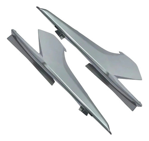 Kit Rabeta Lateral Completa Paramotos Honda Cg 160 Titan 2016 a 2024 Prata Edição Especial