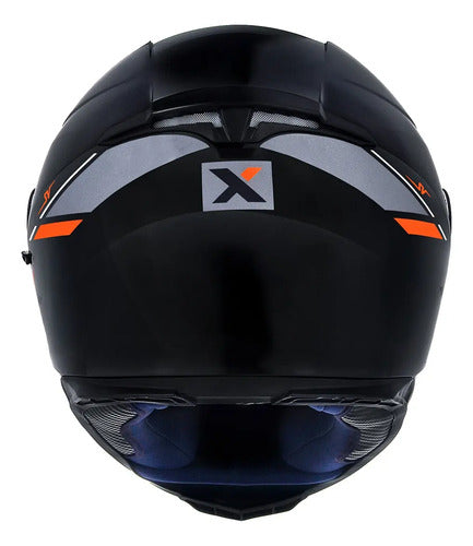 Capacete ASX Eagle SV Solid com Óculos Solar Interno Preto Grafite Vermelho Brilhante