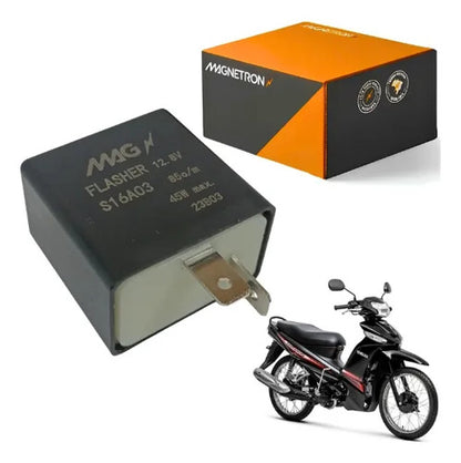 Relé de Pisca Magnetron Yamaha Crypton Neo 115 Fazer Crosser 150 Honda Pop 100 Cg 150 Titan 2 Pinos