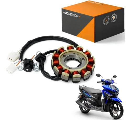 Magneto Estator com Bobina de Pulso Magnetron Yamaha Neo 125 2017 a 2025