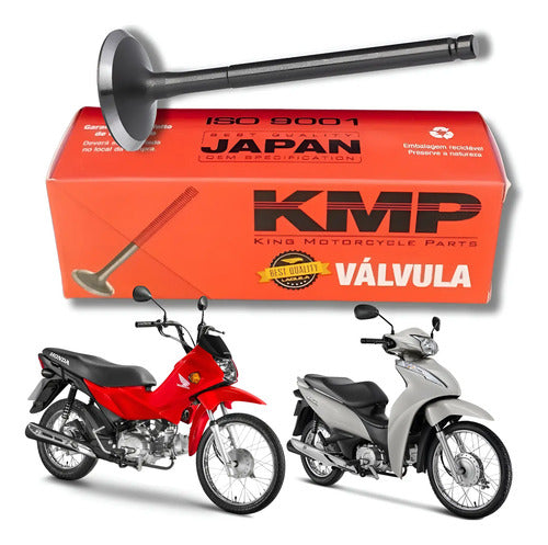 Válvula de Admissão KMP Honda Pop 110i 2016 a 2025 Biz 110i 2016 a 2024
