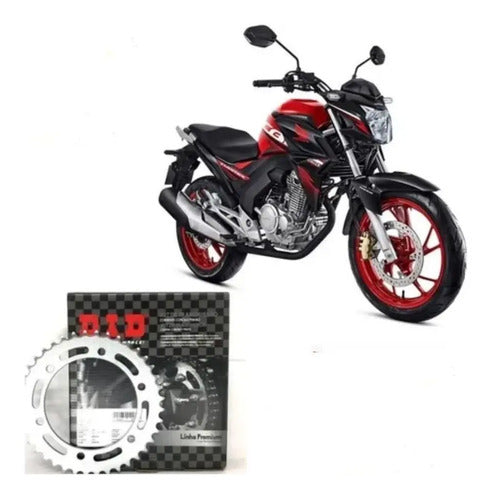 Kit Relação DID Street com Retentor Honda Cb 250f Twister 2016 em diante 520V 110L 40/13T