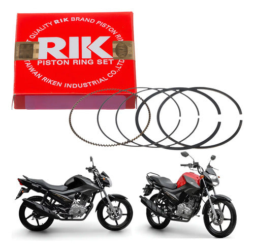 Jogo de Anéis do Pistão RIK Yamaha Factor 125 2017 a 2025 0,50