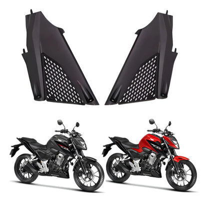 Par de Tampas Laterais Traseiras Paramotos Honda Cb 300f Twister 2023 a 2025 Preto