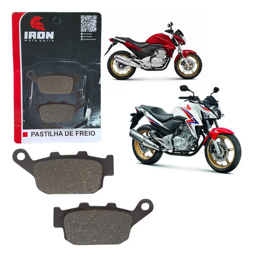 Pastilha de Freio Traseira Iron Honda Cb 300r 2009 em diante