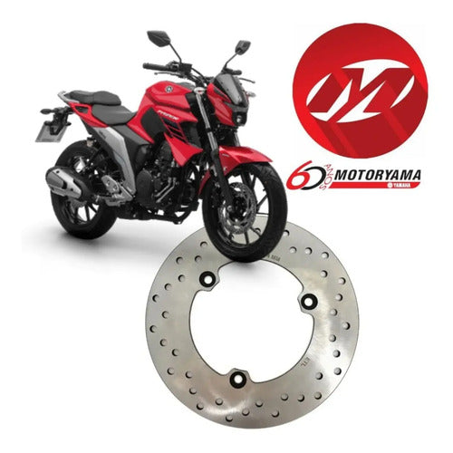 Disco de Freio Traseiro Yamaha Fazer Fz15 150 2023 a 2025 Fz25 250 2018 a 2025 Yzf-R15 2024 a 2025