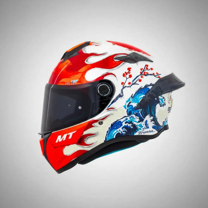 Capacete MT Helmets Targo S Yamanaka 2025 Branco Brilhante