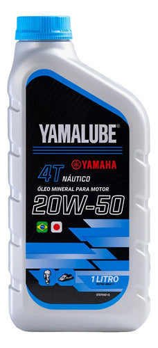 Óleo de Motor Yamalube Náutico 20W-50 Mineral 4T API SL 1 Litro