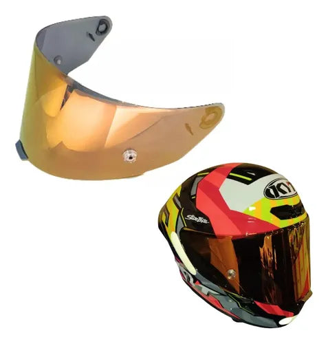 Viseira KYT TT-Course Iridium Dourada