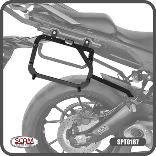 Suporte de Baú Bagageiro Lateral Scam Yamaha Tracer 900 2017 a 2018