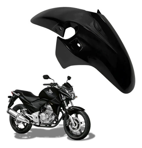 Paralama Dianteiro Paramotos Honda Cb 300r 2009 em diante Preto Fosco