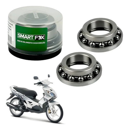 Caixa de Direção com Colar de Esferas Smartfox Yamaha Crypton 105 Neo Crypton 115 Factor 125 Dt 180