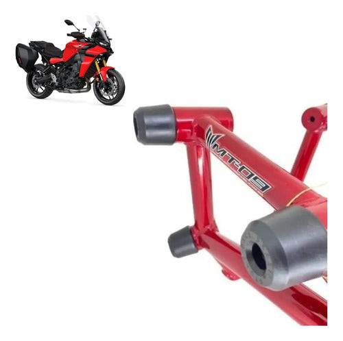 Protetor de Motor Stunt Race Cage Yamaha Tracer 900 2017 em diante Mt-09 2014 em diante Vermelho
