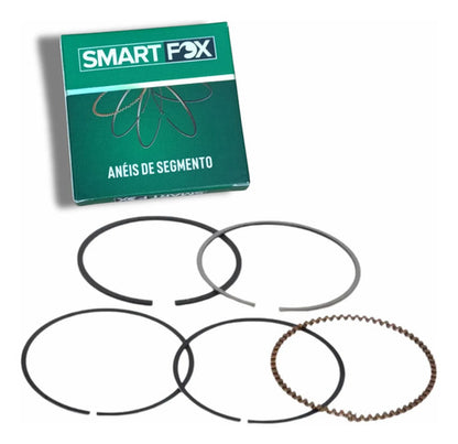 Jogo de Anéis do Pistão Smartfox Yamaha Factor 125 2000 a 2016 Xtz 125 2003 em diante STD