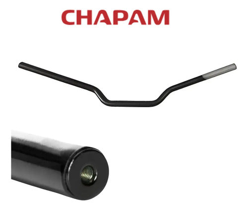 Guidão com Peso Chapam Yamaha Fazer Fz15 150 2023 a 2025 Preto Fosco