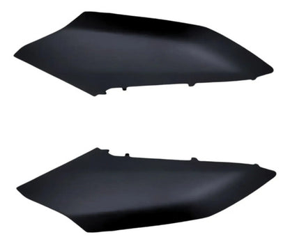 Par de Guias de Ar Abas do Tanque Superiores Paramotos Yamaha Fazer Fz25 250 2022 a 2024 Preto Fosco