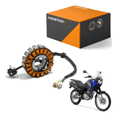 Magneto Estator com Bobina de Pulso Magnetron Yamaha Fazer 250 2011 a 2017 Ténéré 250 2011 em diante