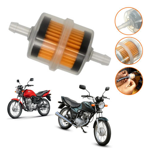 Filtro de Combustível Smartfox Universal para Motos Carburadas