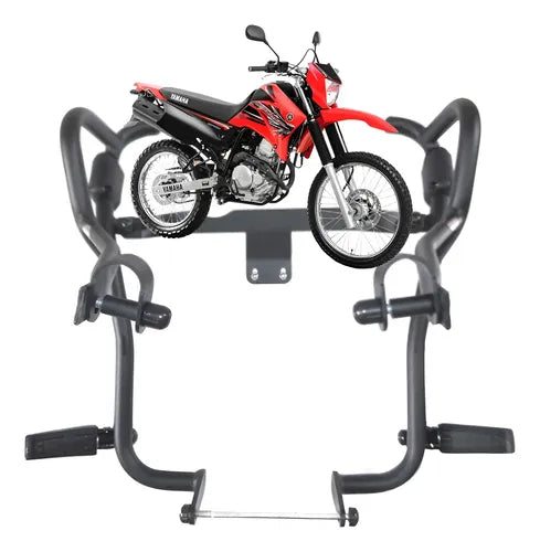 Protetor de Motor com Pedaleira Chapam Yamaha Lander 250 2007 a 2018 Preto Fosco