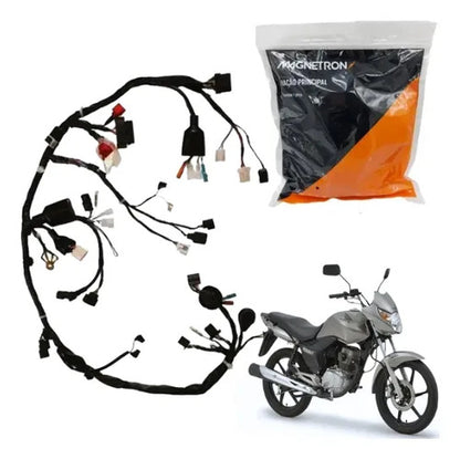 Fiação Chicote Elétrico Principal Magnetron Honda Cg 150 Titan 2009 a 2010 Partida Elétrica
