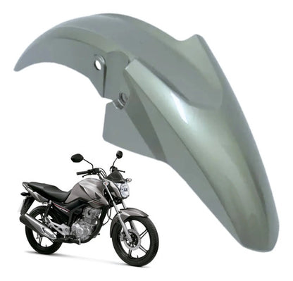 Paralama Dianteiro sem Suporte Paramotos Honda Cg 160 Titan Fan 2016 a 2021 Cinza Tornado