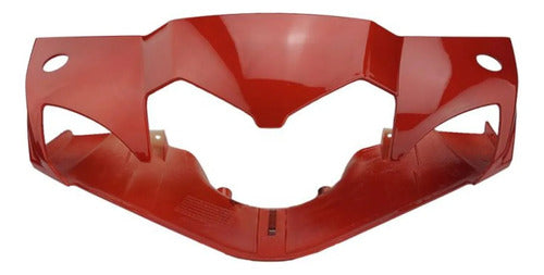 Carenagem Frontal do Farol Iron Shineray Phoenix Wuyang 50 Xy 50q 2011 a 2019 Vermelho