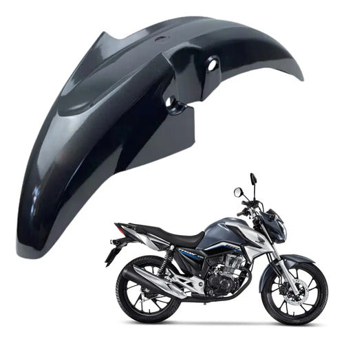 Paralama Dianteiro Paramotos Honda Cg 160 Titan 2022 a 2024 Cinza
