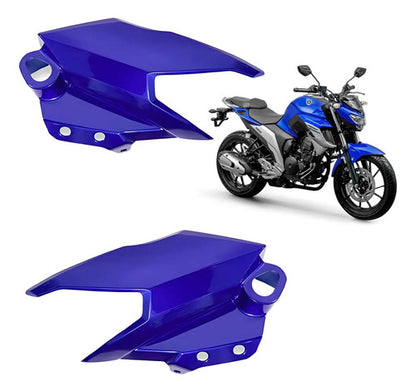 Par de Carenagens Laterais do Farol Paramotos Yamaha Fazer Fz25 250 2018 a 2021 Azul Metálico