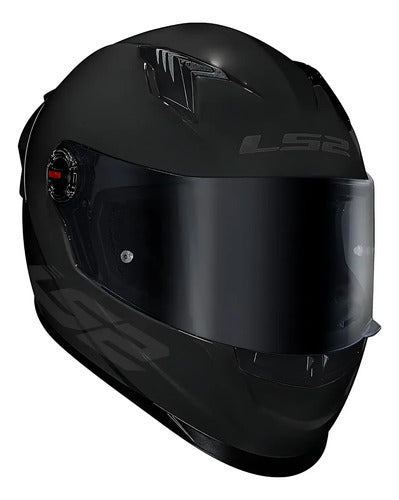 Capacete LS2 FF358 S Solid com Spoiler Preto Brilhante