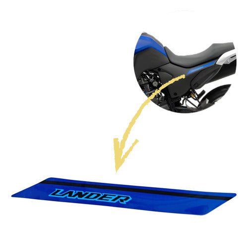 Adesivo da Tampa Lateral Esquerda Yamaha Lander 250 2025 Azul