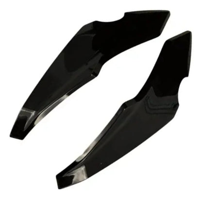 Par de Carenagens Laterais do Farol Paramotos Honda Cg 160 Fan 2025 em diante Preto Brilhante