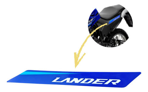 Adesivo da Tampa Lateral Esquerda Yamaha Lander 250 2021 a 2024 Azul