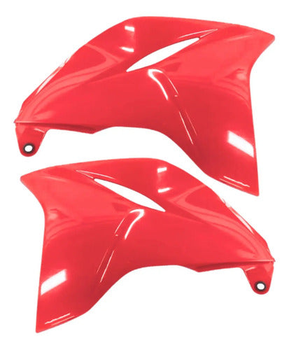 Par de Guias de Ar Abas do Tanque Paramotos Yamaha Lander 250 2020 a 2024 Vermelho