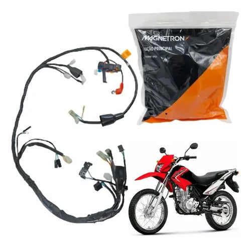 Fiação Chicote Elétrico Principal Magnetron Honda Bros 125 2003 a 2005 Partida a Pedal