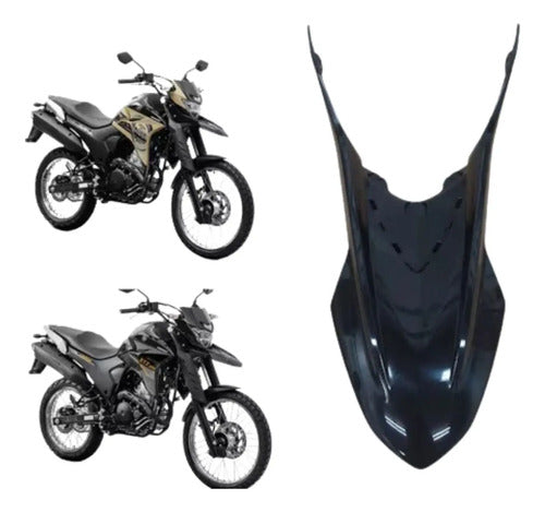 Paralama Dianteiro Yamaha Lander 250 2020 a 2025 Preto Brilhante