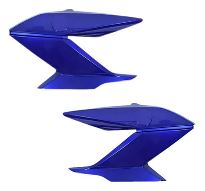 Par de Guias de Ar Abas do Tanque Paramotos Yamaha Fazer 150 2016 a 2023 Azul Metálico