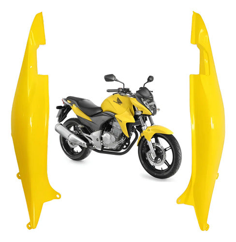 Par de Rabetas Laterais Paramotos Honda Cb 300r 2013 Amarelo