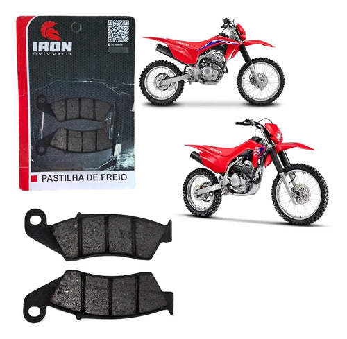 Pastilha de Freio Dianteira Iron Honda Crf 250f 2019 em diante Crf 250l 2019 a 2025