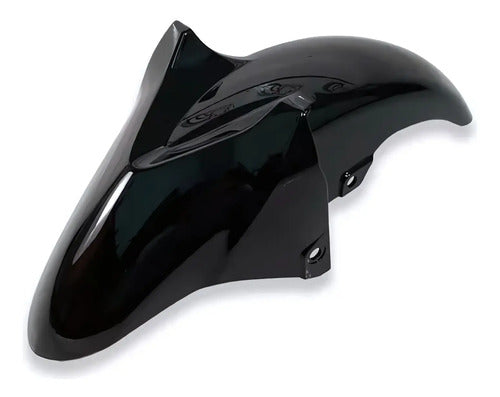 Paralama Dianteiro Paramotos Yamaha Fazer Fz25 250 2018 a 2025 Preto Brilhante