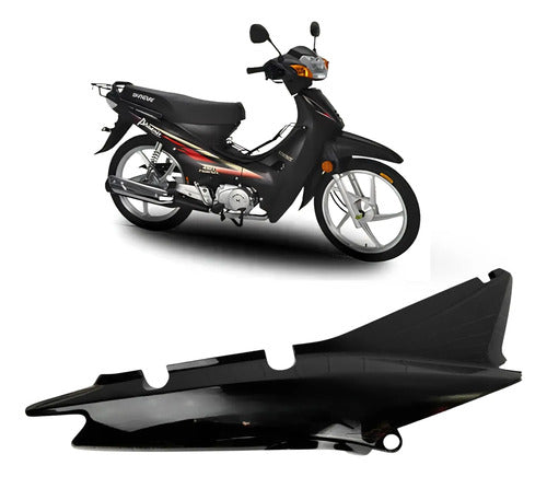 Rabeta Lateral Direita Iron Shineray Phoenix 50 Xy 50q 2011 a 2019 Preto