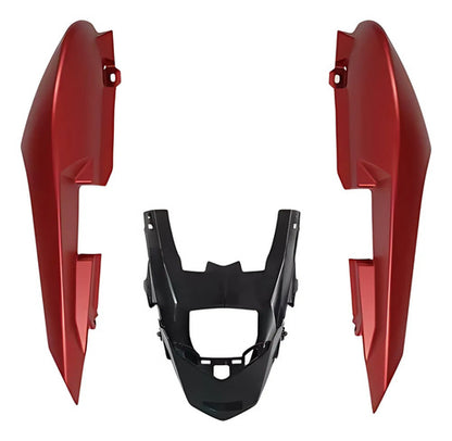 Rabeta Lateral Completa Paramotos Yamaha Fazer 150 2019 a 2022 Vermelho Fosco