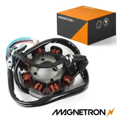 Magneto Estator com Bobina de Pulso Magnetron Sundown Max Hunter 125 Dafra Kansas Speed 150