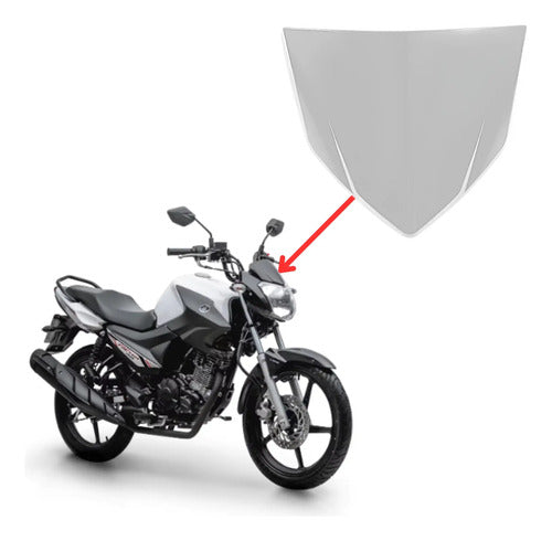 Capa do Painel Paramotos Yamaha Factor 150 2016 a 2022 Branco