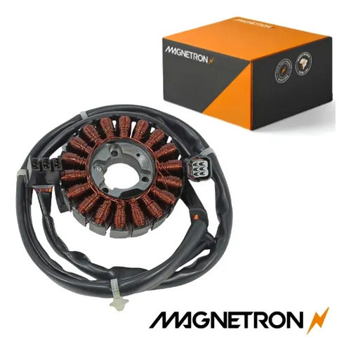 Magneto Estator com Bobina de Pulso Magnetron Honda Pcx 150 2013 a 2015