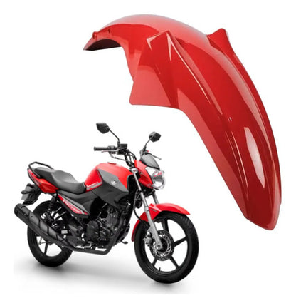 Paralama Dianteiro Paramotos Yamaha Factor 125 Factor Fazer 150 Vermelho Metálico